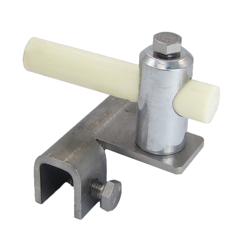 Łącznik drążków, z klemą do konstrukcji stalowych ≤18 mm.